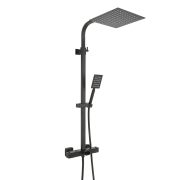 Columna de Ducha con Mezclador Termostático para Bañera en Estilo Moderno Completo con Llenador de Bañera, Alcachofa de Ducha Cuadrada y Telefonillo -  Disponible en Distintos Acabados  - Tolima