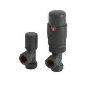 Llaves para Radiador Termostáticas Angulares con Detentor - Disponibles en Distintos Acabados
