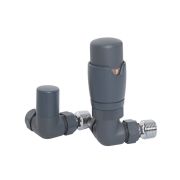 Llaves para Radiador Termostáticas de Esquina con Detentor - Disponibles en Distintos Acabados