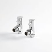 Par de Llaves Angulares Minimalistas para Radiador o Toallero para Tubos de Cobre de 15mm