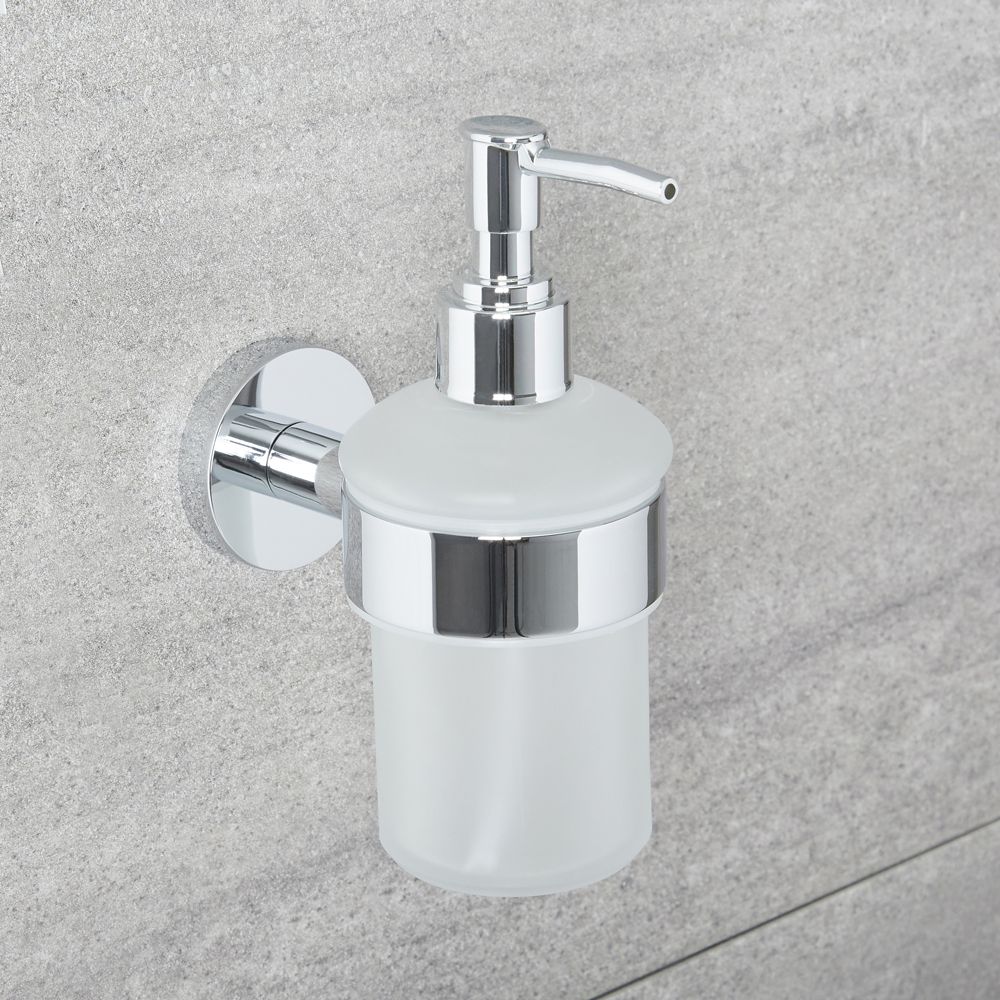 Nimco Unix - Dosificador De Jabón Líquido Con Soporte, Acero Inoxidable Cepillado Unm 13031kul 10
