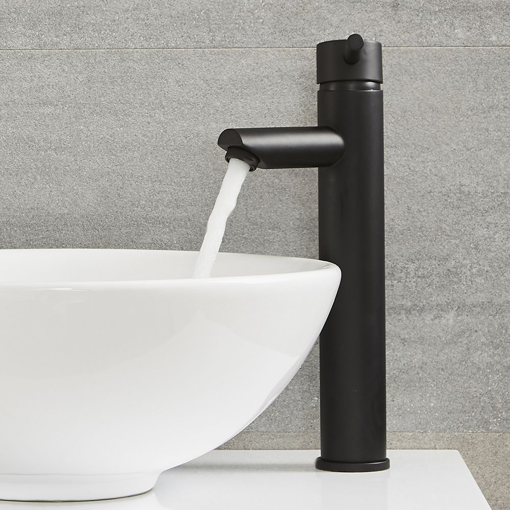 Grifo Mezclador de Lavabo Redondo Moderno Alto Disponible en Distintos Acabados