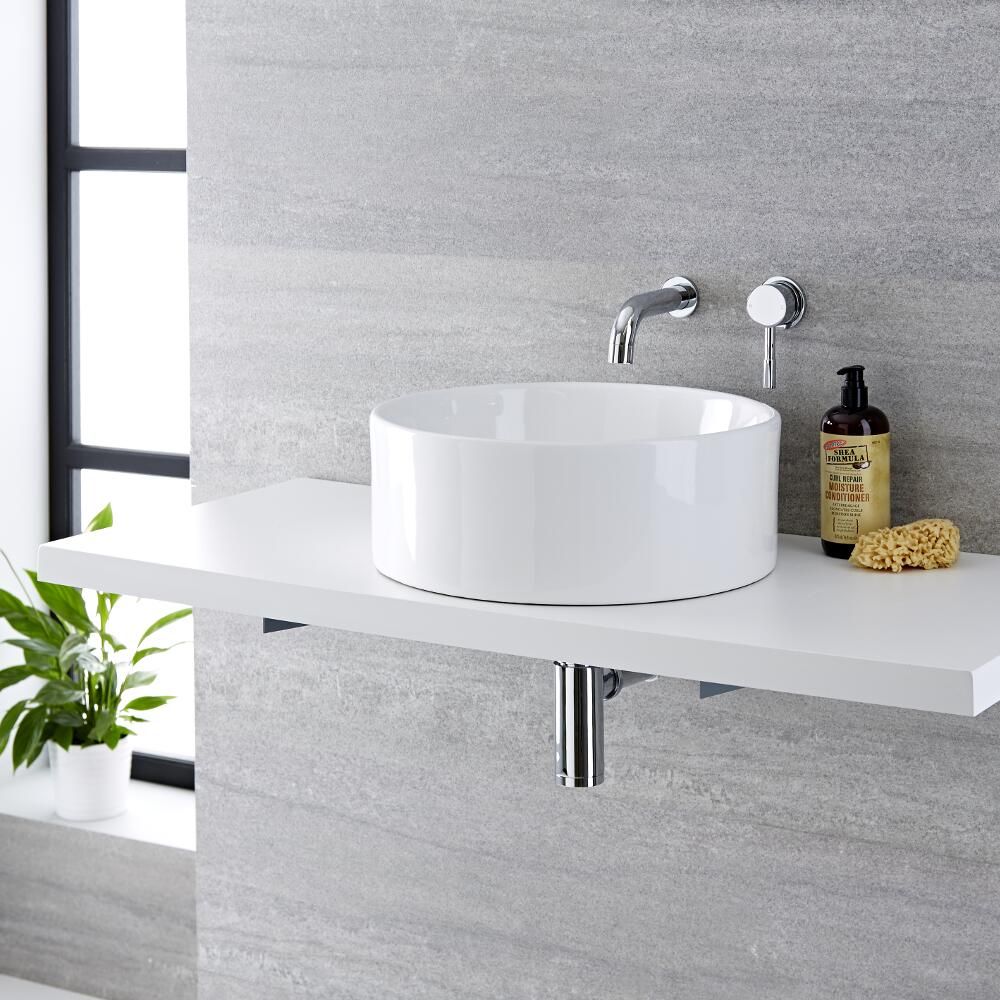 Lavabo sobre encimera con grifo deals