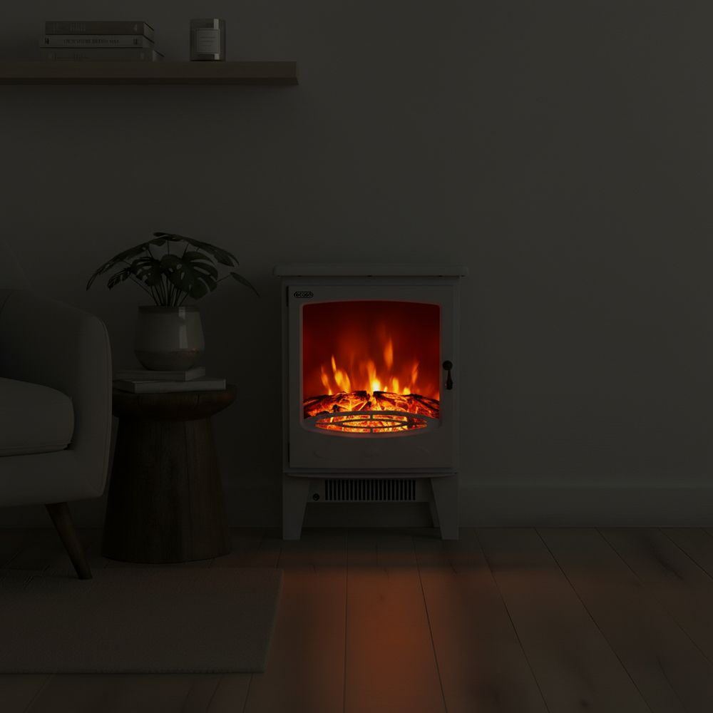 Chimenea Eléctrica Disponible en una Selección de Acabados - Siena ...