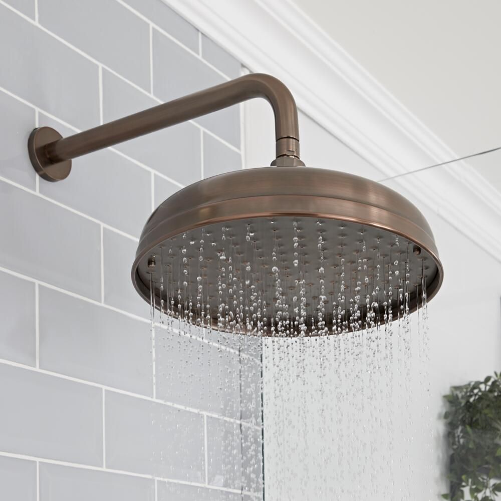 Alcachofa de ducha Thin Line Redonda de Acero Inox 20 cm | Leroy Merlin