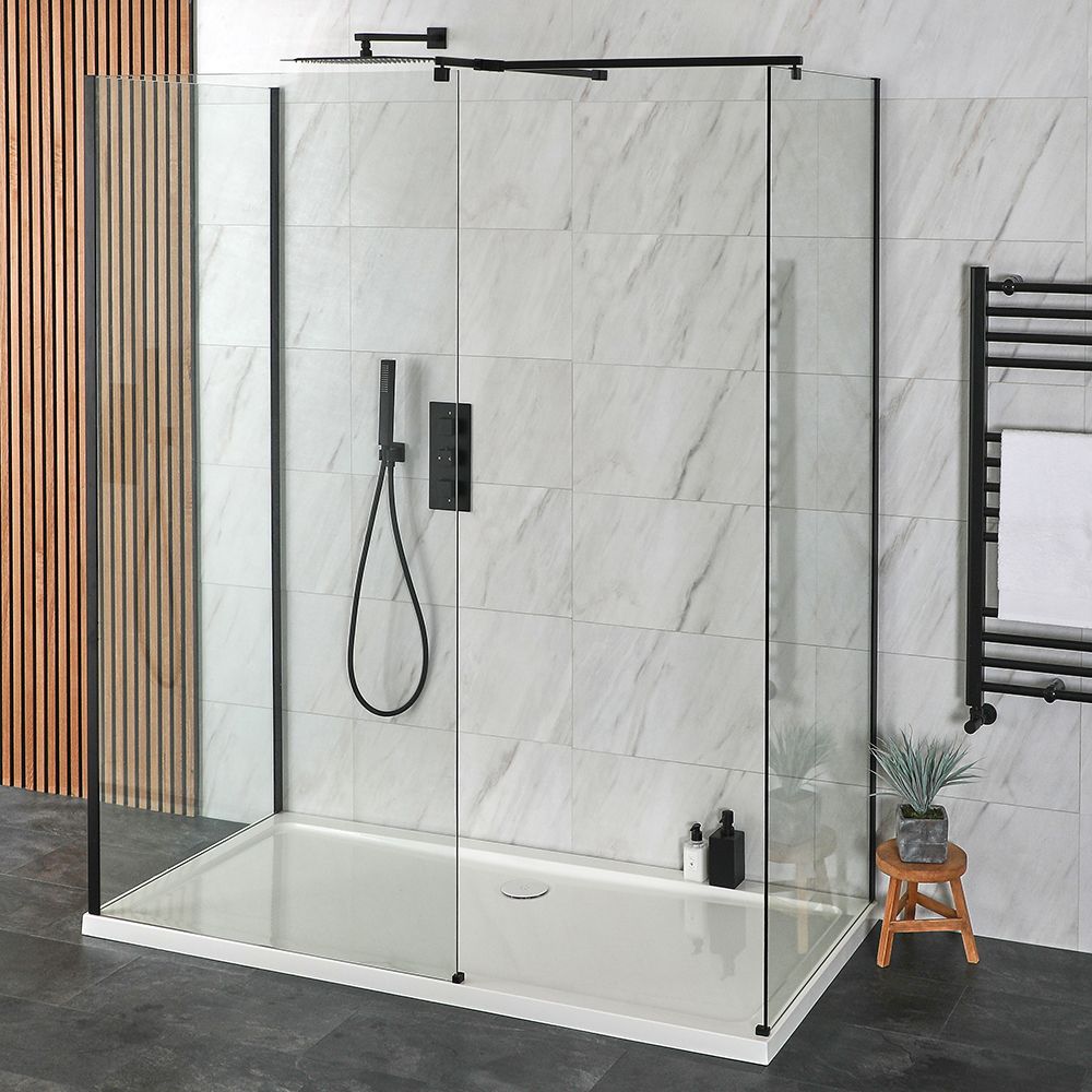 Forte - Box Doccia 3 Lati 80x80x80 CM In Acrilico Mod. Venere Con