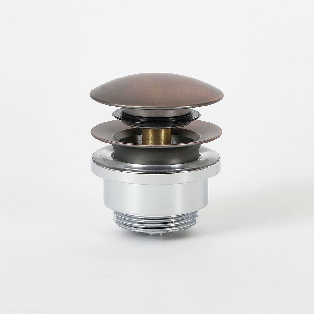 Válvula de Desagüe Universal Manual para Lavabo Bronce Bruñido