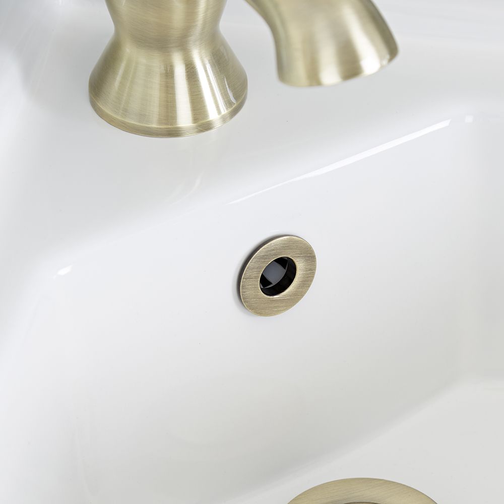 Distribuidor rebosadero embellecedor lavabo bidet cromado idrospania 14,  18, 24 y 28