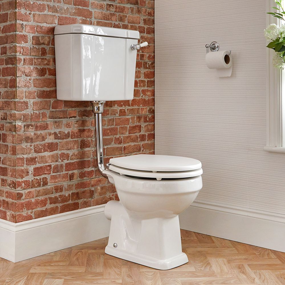 Inodoro WC Tradicional con Salida Horizontal, Cisterna y Tapa - Richmond