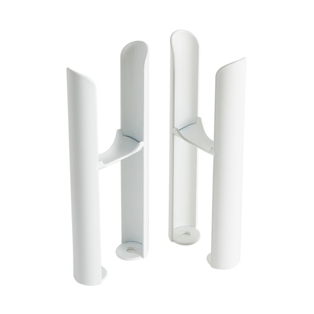 Soportes de pared para radiador, columna vertical de diseño, soporte de  radiador de doble brazo (92 mm (A) x 60 mm (B) x 63 mm (C), color blanco