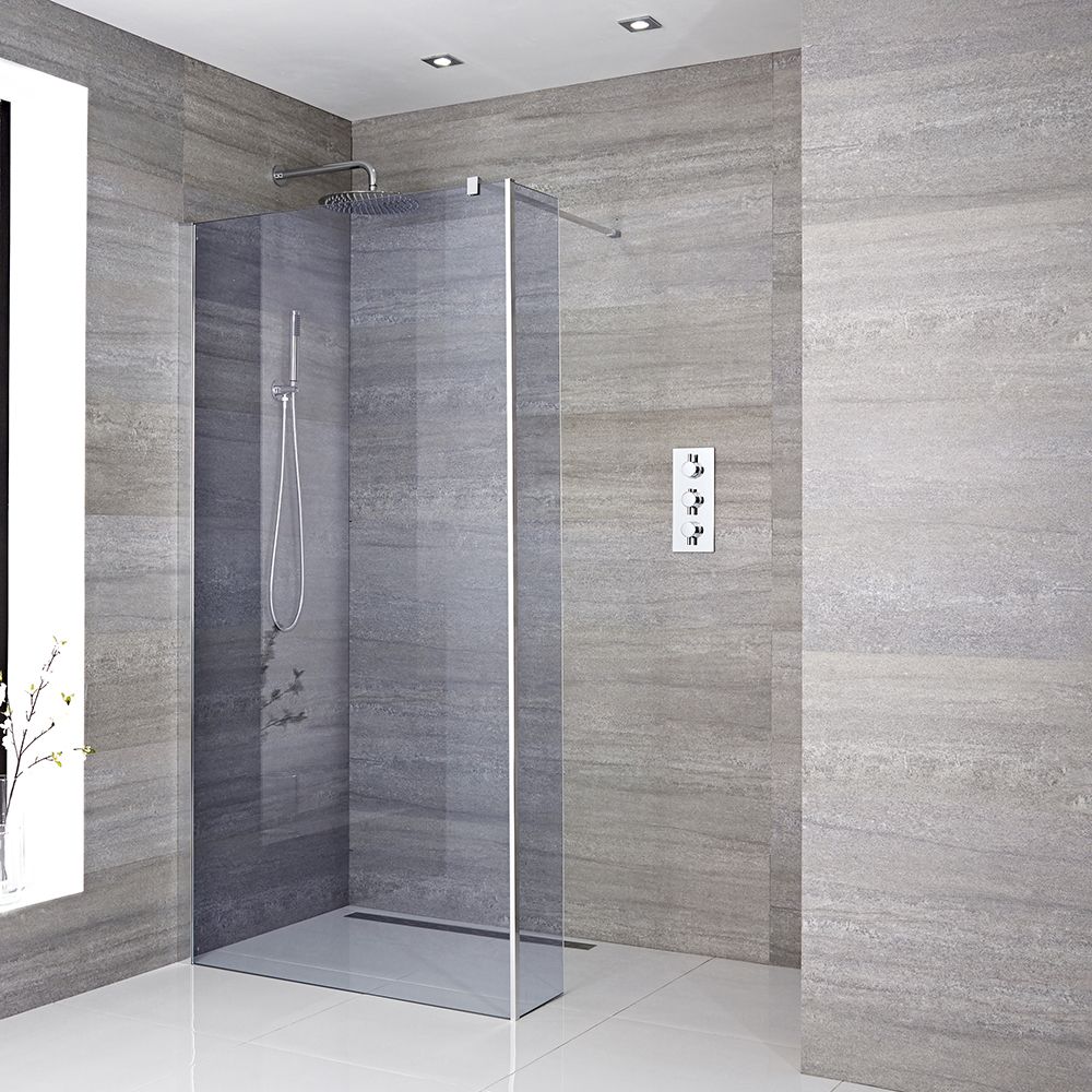 Grifo termostático redondo para ducha - Platos de ducha y mamparas