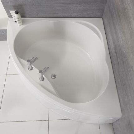 Bañera Angular Acrílica 120x120cm con Faldón