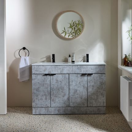 Mueble de Lavabo de Suelo - Disponible en Distintas Medidas, Acabados y Selección de Manijas - Cluo