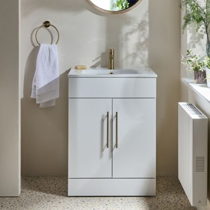 Mueble de Lavabo Moderno - Disponible en Distintas Medidas, Acabados y Selección de Manijas - Cluo