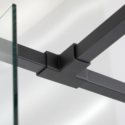 Brazo de Soporte para Ducha Moderno Cuadrado en Forma de T - Negro - Nox