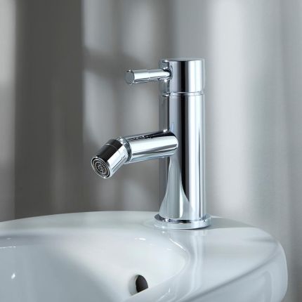Grifo Mezclador de Bidé Moderno Monoforo Monomando - Cromado - Como