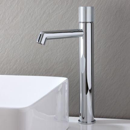 Grifo Mezclador Alto Moderno Para Lavabo  Disponible en Distintos Acabados - Lune