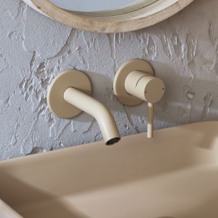 Grifo Mezclador Mural Moderno para Lavabo -  Disponible en Distintos Acabados - Elements