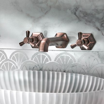 Grifo Mezclador Mural para Lavabo de 3 Agujeros - Selección de Acabados  - Earlham