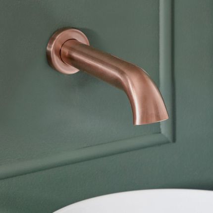 Caño Erogador Mural para Lavabo en Estilo Tradicional - Cobre Satinado - Elizabeth