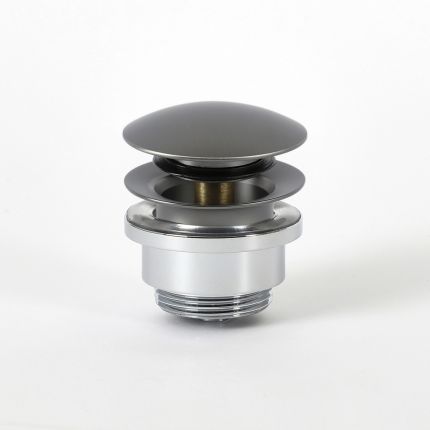 Válvula de Desagüe Universal Manual para Lavabo - Gris Metalizado