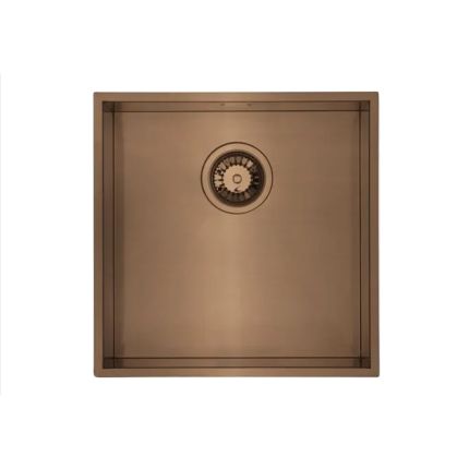 Harlyn Carbis - Fregadero de Cocina de Acero Inoxidable de 1 Seno - 430mm - Selección de Acabados