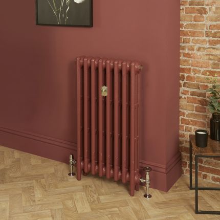 Radiador en Hierro Fundido de 3 Columnas - Altura de 860mm - Color Rojo Eating Room Red de Farrow & Ball - Mercury