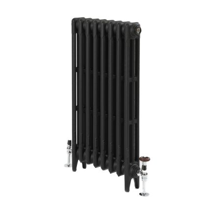 Radiador de Hierro Fundido de 3 Columnas - 760mm Tall - Negro Efecto Pizarra - Disponible en Distintas Medidas - Mercury
