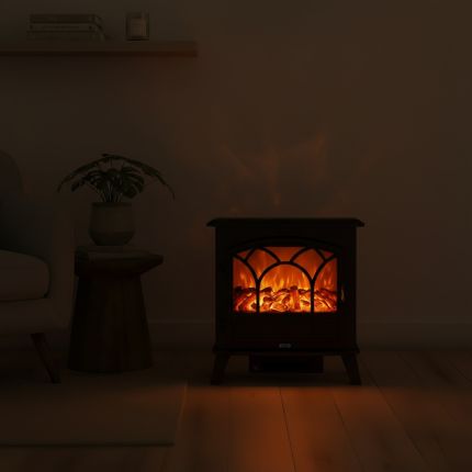 Chimenea Eléctrica Disponible en una Selección de Acabados -  Emberton  - ECOSO de Hudson Reed