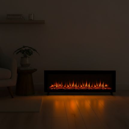 Chimenea Eléctrica Disponible en una Selección de Acabados -  Edge  - ECOSO de Hudson Reed