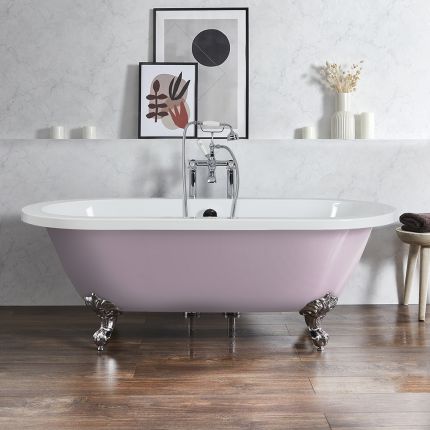 Bañera Acrílica Exenta en Estilo Antiguo con Borde Redondeado -  1780mm x 825mm -  Selección de Colores y Patas Disponibles en Distintos Acabados  - Legend