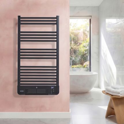 ECOSO Liora - Radiador Toallero Eléctrico Inteligente con Ventilador - Selección de Tamaño y Acabados