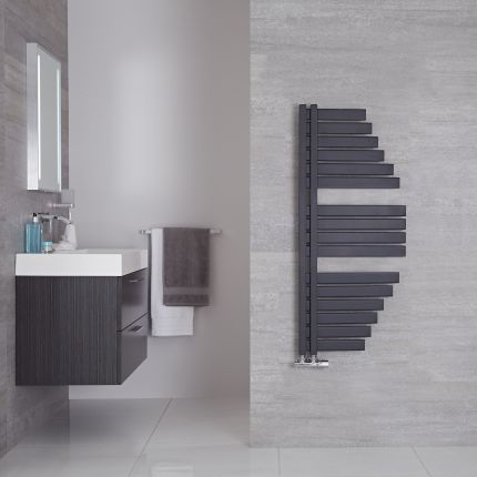 Radiador Toallero de Diseño - 1100mm x 483mm - Antracita - Lazio
