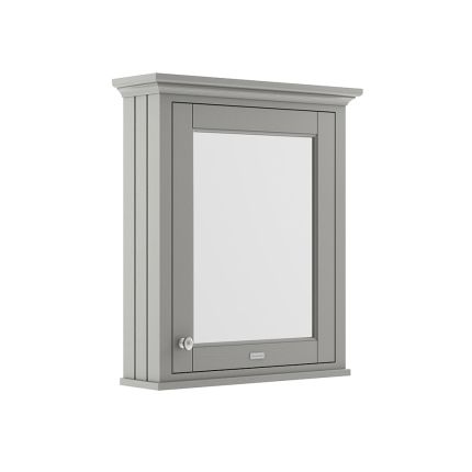 Armario con Espejo - Gris (Storm Grey) - 650mm x 750mm - Old London