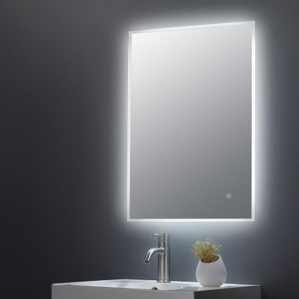 Espejo LED con Iluminación de Ambiente 25W - 500mm x 700mm - Hudson Reed