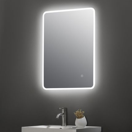 Espejo LED con Iluminación de Ambiente Mirror 27W - 500mm x 700mm - Hudson Reed