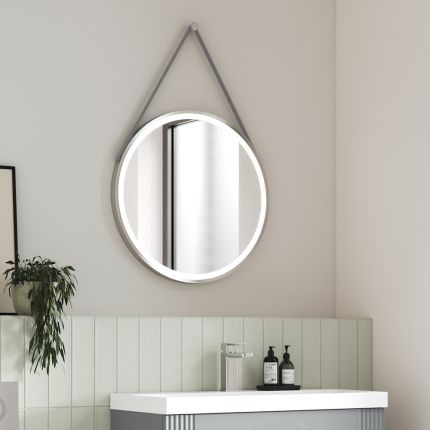 Espejo Iluminado LED Redondo Cromado  21W - 600mm - Hudson Reed