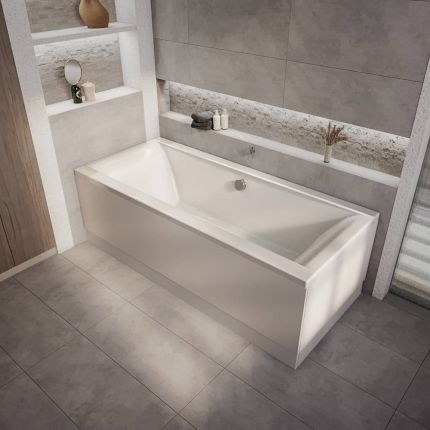 Bañera Moderna con Doble Respaldo - Disponible en Distintas Medidas y con Selección de Faldones - Sandford