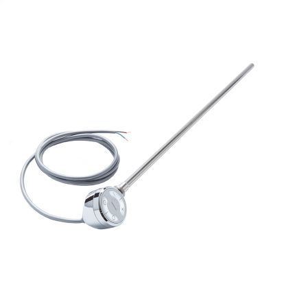 Elemento de Calefacción Eléctrico Termostático Cromado de 1000 W