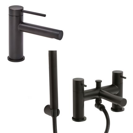 Set de Grifería de Baño con Mezclador de Lavabo Moderno Completo con Grifo Mezclador de Bañera - Selección de Acabados - Otto - Otto