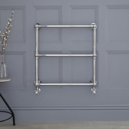 Radiador Toallero Tradicional - 680mm x 673mm - Cromado - Condesa