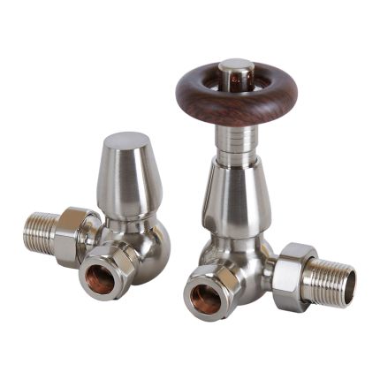 Par de Llaves Tradicionales Termostáticas de Esquina para Radiador y Radiador Toallero Para Tubos de Cobre de 15mm - Disponibles en Distintas Medidas - Regent
