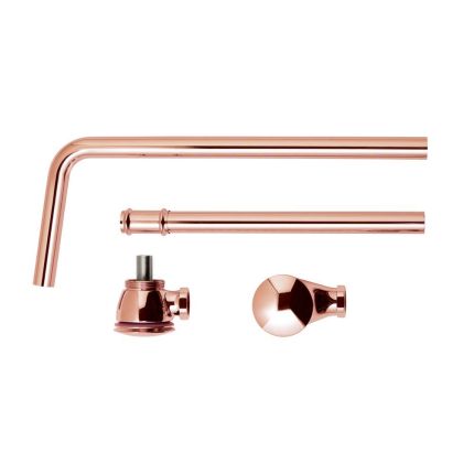 Válvula de Desagüe para Bañera con Tapón Click-Clack a Vista con Rebosadero - Color Latón  - Hudson Reed