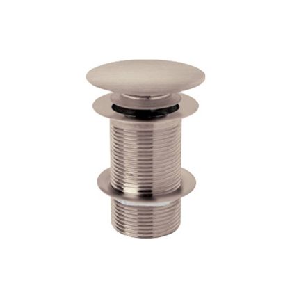 Válvula de Desagüe para Lavabo Click-Clack sin Rebosadero - Color Níquel Cepillado (no Acanalado) - Hudson Reed