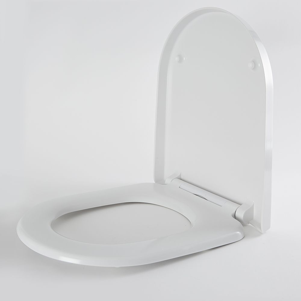 Tapa y Asiento para WC Color Blanco con Cierre Amortiguado, Desenganche Rápido y Montaje Superior - Covelly