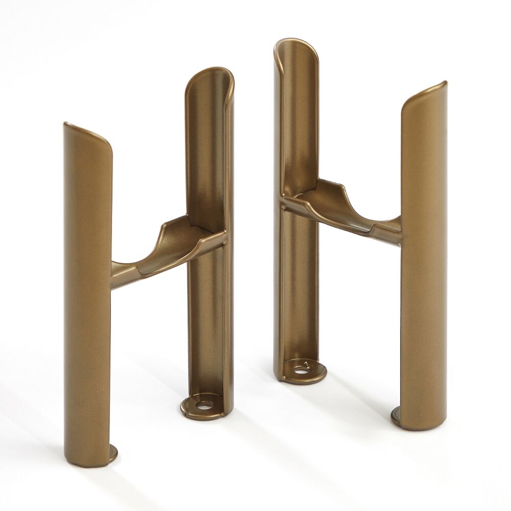 Conjunto de Soportes para Montaje a Suelo con Patas para Radiadores Tradicionales de 3 Columnas de Color Bronce Metalizado – Windsor