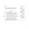 Radiador Tradicional en Estilo Hierro Fundido - Horizontal - Blanco - 750mm x 858mm (Columnas Triples) - Stelrad Regal por Hudson Reed