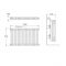 Radiador Tradicional en Estilo Hierro Fundido - Horizontal - Blanco - 750mm x 1042mm (Columnas Triples) - Stelrad Regal por Hudson Reed