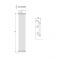 Radiador Tradicional en Estilo Hierro Fundido - Vertical - Blanco - 1800mm x 352mm (Columnas Dobles) - Stelrad Regal por Hudson Reed