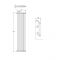 Radiador Tradicional en Estilo Hierro Fundido - Vertical - Blanco - 1800mm x 444mm (Columnas Dobles) - Stelrad Regal por Hudson Reed